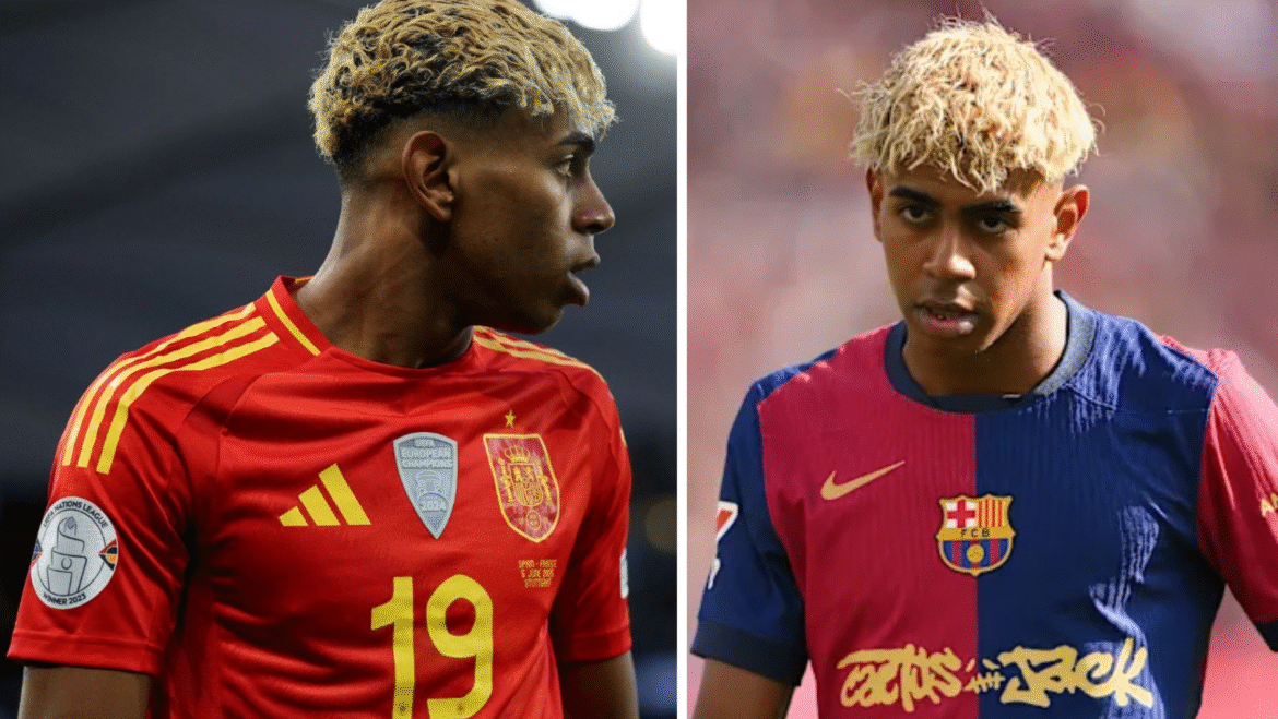 alt="Lamine Yamal height in 2025 football profile"