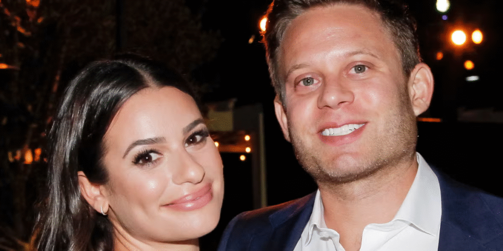 alt="Zandy Reich and Lea Michele Hollywood couple 2025"