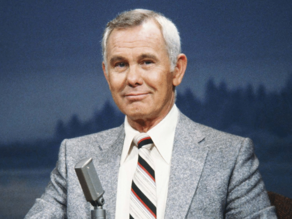 alt="Johnny Carson with Alexis Maas during their marriage"