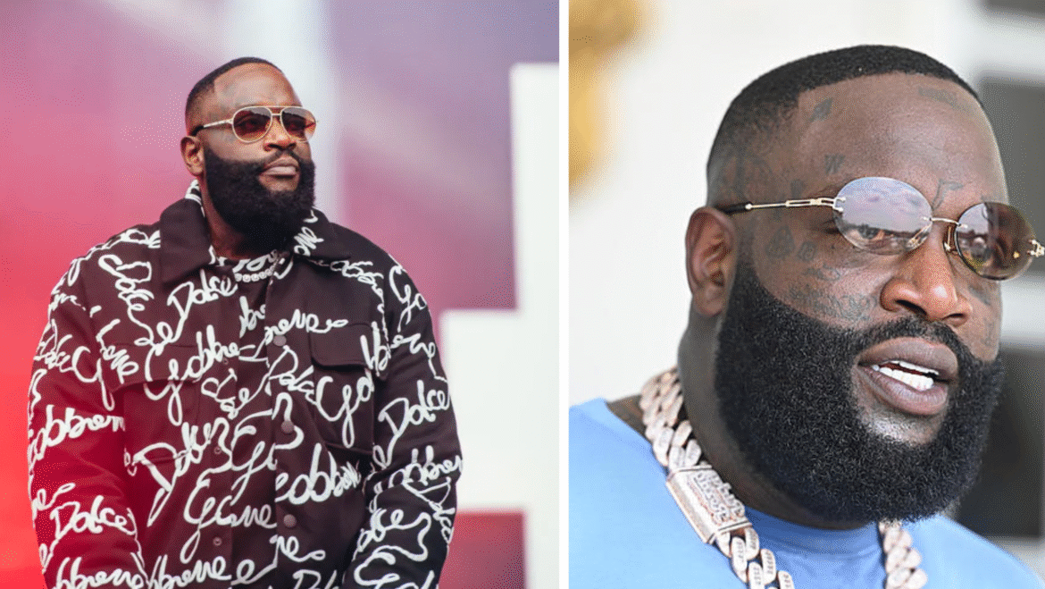 Rick Ross net worth 2025 – rapper and entrepreneur posing in luxury